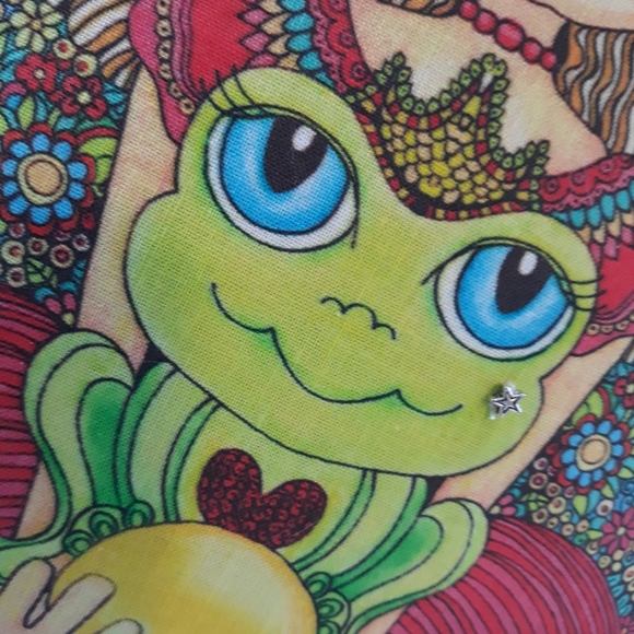 Handmade Artsy Boho Peace & Love Bag - Picture 6 of 9